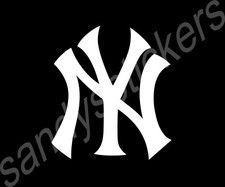 2x New York Yankees Vinyl Sticker Decal Many Sizes  Car Window Laptop - Set of 2