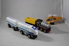 Lot 4 Maxim Enterprise Magnetic Wooden Train Wood Train