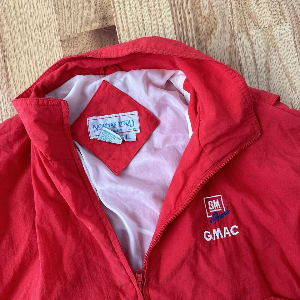 Vintage General Motors "GM Proud" Red Jacket Size L Rare Foto 3 de 4