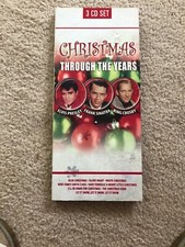 Christmas Through The Years 3 CD Set Bonus CD - Elvis Bing Sinatra - RARE OOp