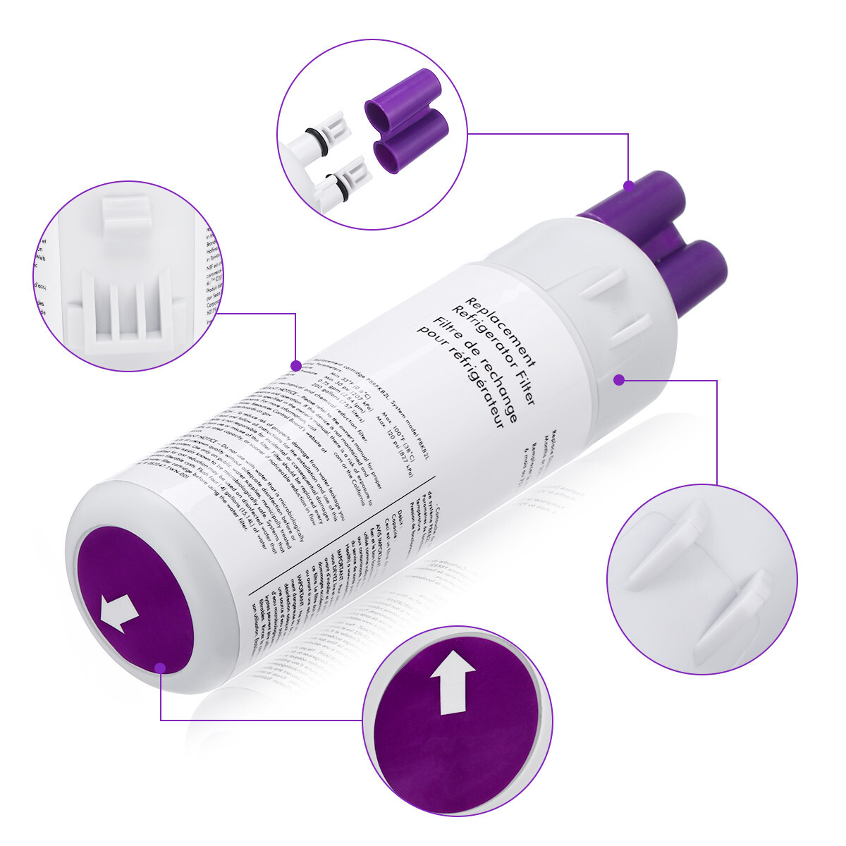 4 Pack for Kenmore 9081 469930 469081 469081 Refrigerator Water