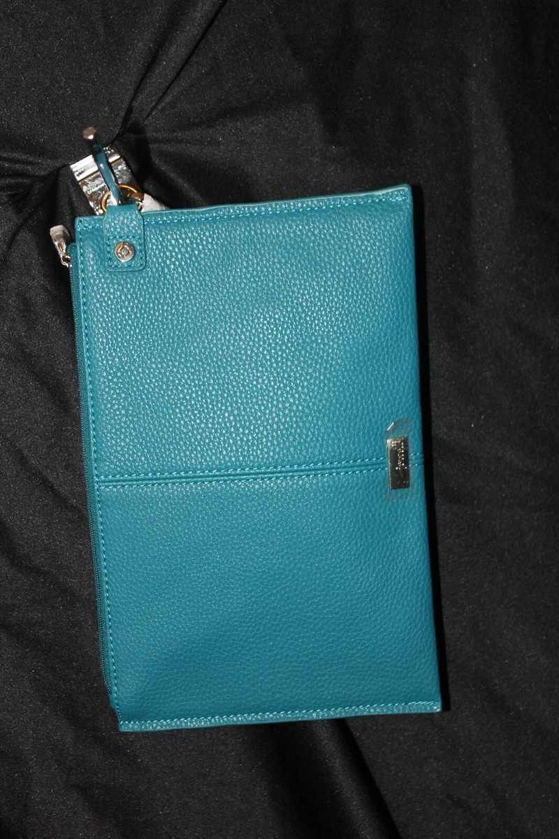 Jewell by 31 Via Noon Wristlet Clutch in Teal Affair Pebble NEW IN PACKAGE