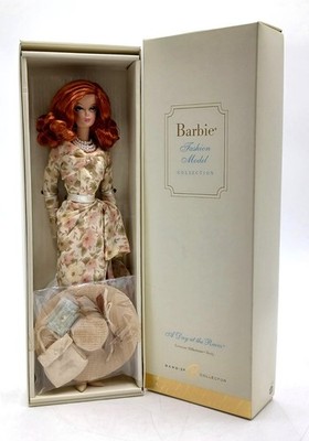 2005 A Day at the Races Fashion Model Silkstone Barbie Puppe / Mattel J0942 NrfB