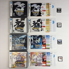 Pokemon Black 1 2 White Version 1 2 CIB 100 Complete Nintendo DS LOT Authentic