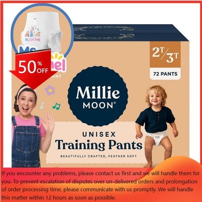 Millie Moon Ms Rachel Disposable Training Pants Size 2T-3T - 72Ct:Hypoallergenic