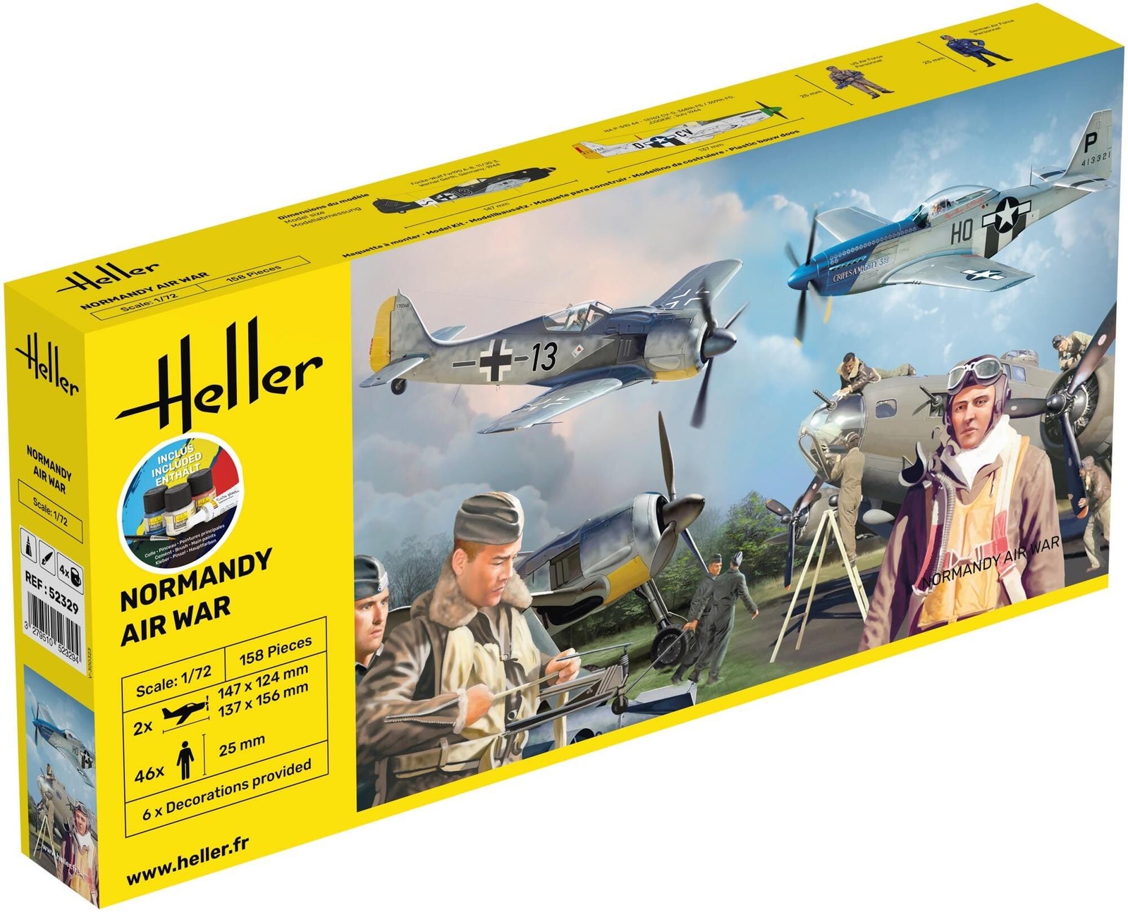Heller 52329 Starter Kit Normandy Airwar 172 8290₽