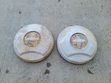 Vintage Steel Chevy 1964-66 C-10 Truck 2 Dog Dish Bowl Hubcaps
