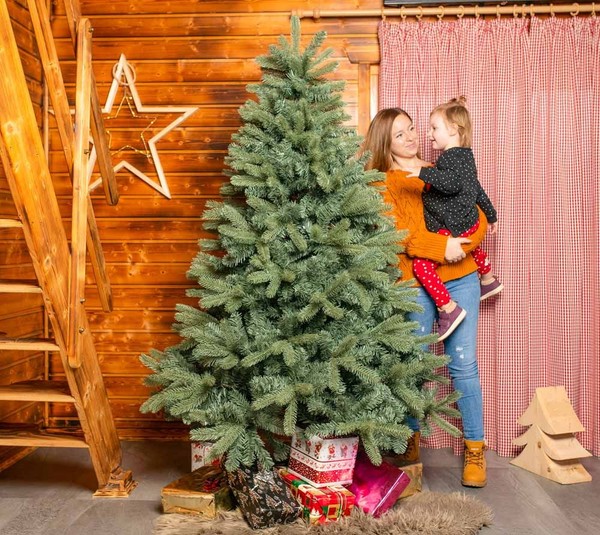 Weihnachtsbaum KüNstlicher Tannenbaum Christbaum Kunstbaum Fichte 180Cm-image
