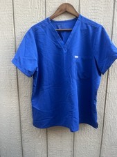 FIGS Catarina One-Pocket Scrub Top Royal Blue XL