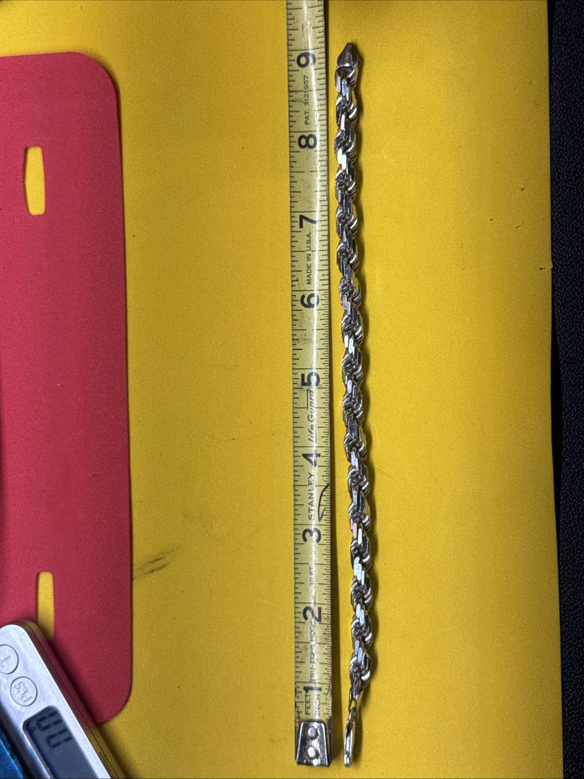 Real 925 SOLID Sterling Silver ROPE Bracelet, ITA… - image 4