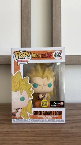 Funko Pop! DBZ Super Saiyan 3 Goku # 492 Glow in the Dark Gamestop exclusive