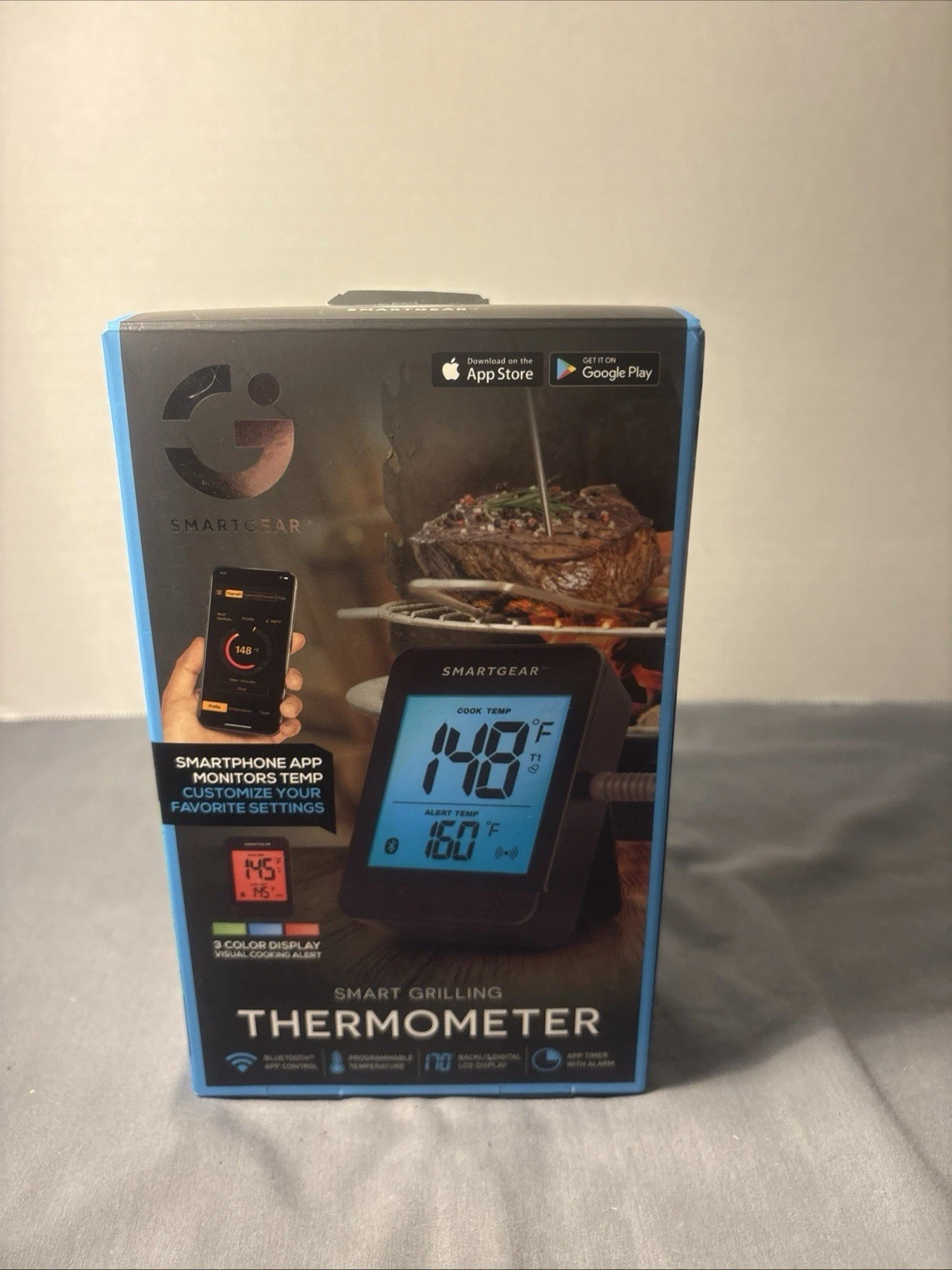 Smart Grilling Thermometer Smart Gear Wireless Grilling Thermometer. NIB.