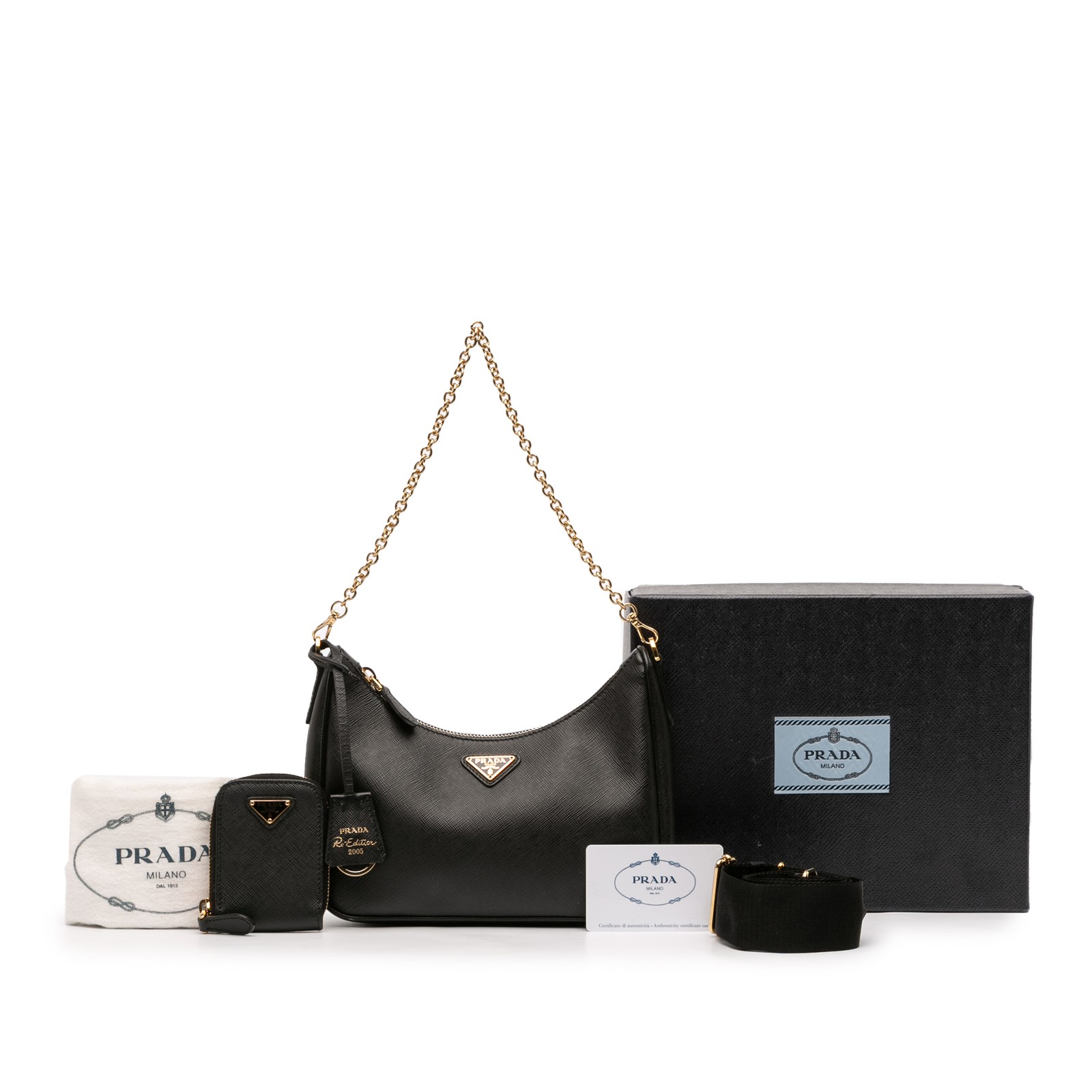 Authenticated Prada Saffiano Re Edition 2005 Blac… - image 12