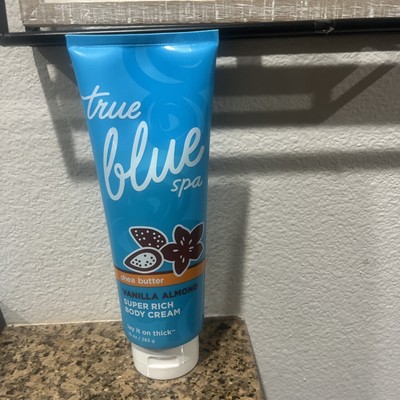 1 New Bath & Body Works True Blue Spa Lay It On Thick VANILLA ALMOND 10 Oz Cream