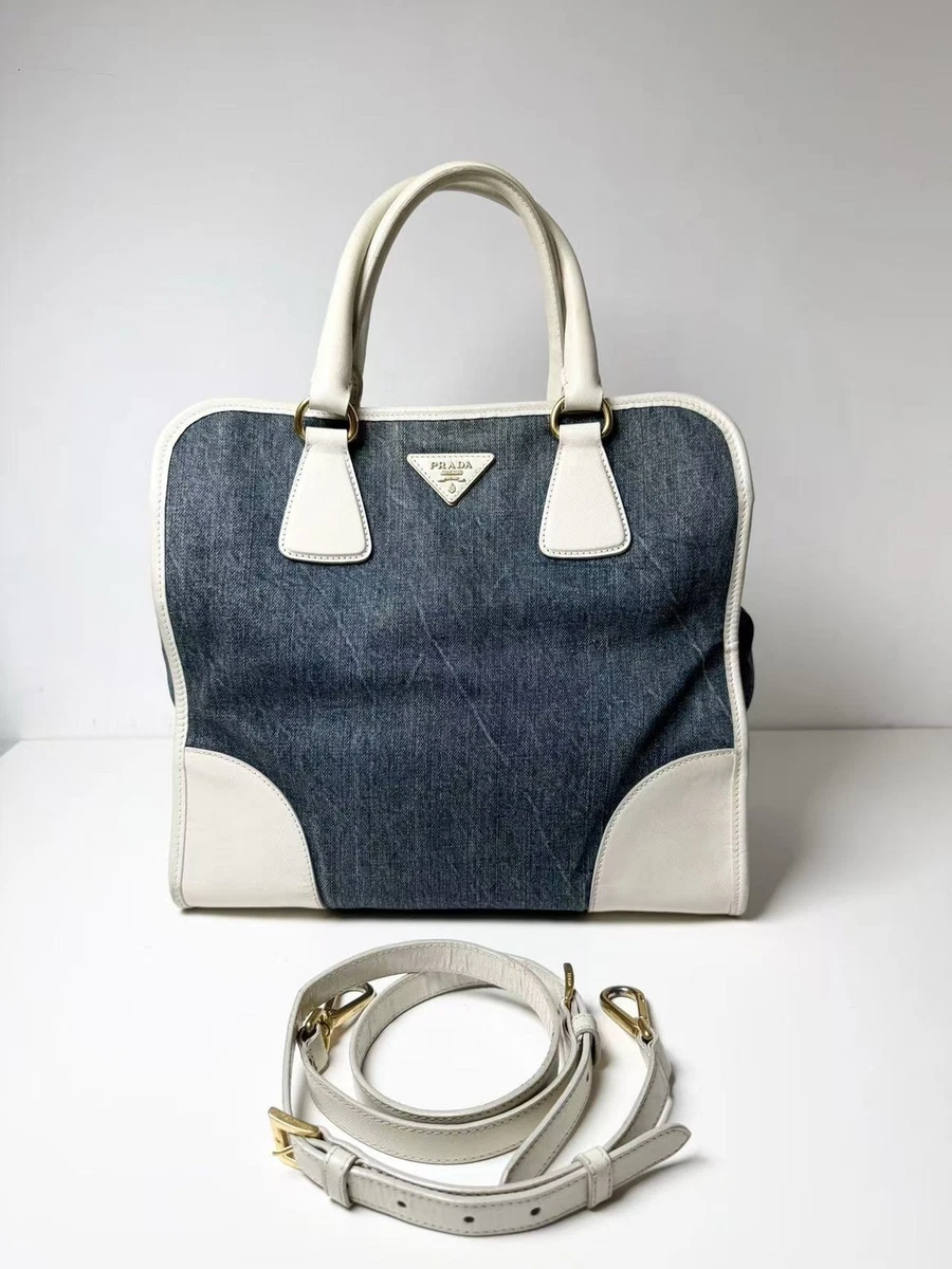 PRADA Denim Exterior Bags & Handbags for Women for sale | eBay
