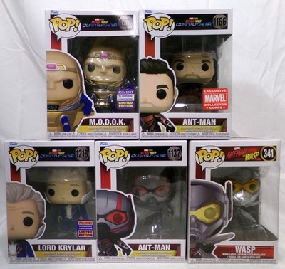 Funko Pop! MCU Ant-Man Wasp Quantumania Lot of 5 MODOK Lord Krylar