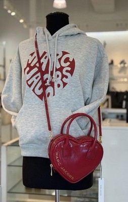 Marc Jacobs Red Heart Sweatshirt Talla Small