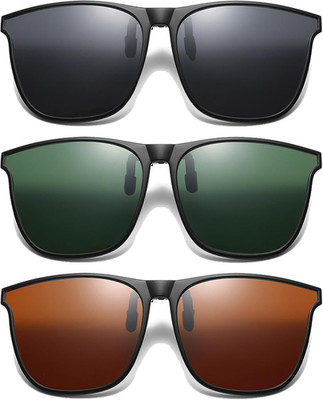 BDSHUNBF 3Pcs Polarisierte Sonnenbrille Clip, Sonnenbrillen Clip Für Brille Und 