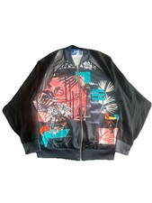 Adidas Floral Superstar Bomber Track Jacket Zip Lily Pink Teal Black Sheer Arms