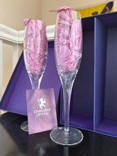 Edinburgh Crystal Eclipse Champagne Flute/Glass (PAIR)