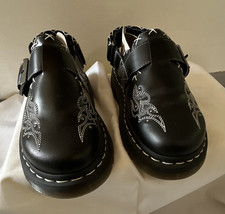 Dr. Martens Jorge II GA Black Atlas flat Mules Leather UK 4 EU 37