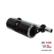 Motorcycle Speakers Bluetooth Waterproof Radio Audio System Built-in Silver