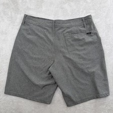 O'Neill Shorts Men's 34 Gray Hybrid Walk Stretch Polyester Shorts Casual Work