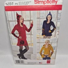 UNCUT Misses' Knit Dress, Tunic Top Sewing Pattern by Simplicity, 1251, 12-20