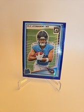 Elic Ayomanor 2025 Donruss Optic Rated Rookie Blue Hyper #235 Tennessee Titans 