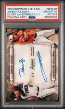 Marketplace image: 2023 SUPERFRACTOR 1/1 #DRAJH DRUW JONES/JACKSON HOLLIDAY 1/1 PSA 10 AUTO 9