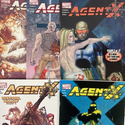 Agent X Comic lot Early Deadpool #9-13 5 2003 Marvel Deadpool Walkin,
