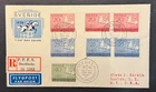 AtoZ. Sweden 1956 Olympic Equestrian Games Sarzin FDC Reg. Airmail Horse