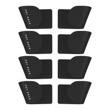 4 Pares de Soporte de Tapa de Olla de Montaje en Pared Organizador de Tapa para Cocina Se Ajusta a Negro