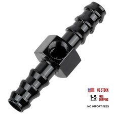 3/8 Barb Fuel Pressure Gauge Fitting Adapter with 3/8 Barb with 1/8 NPT Port