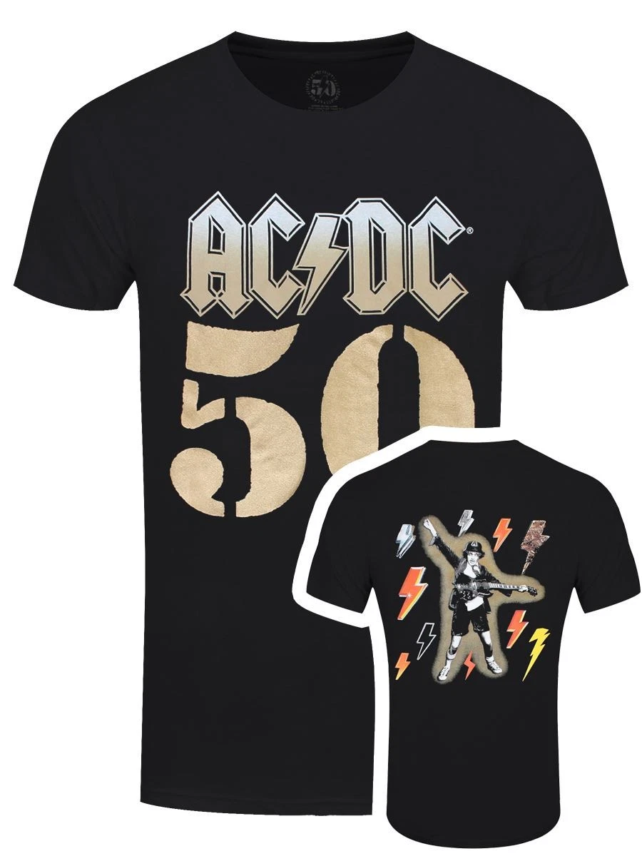 T-SHIRT MAGLIETTA AC/DC Band Icona Rock Tshirt AC DC Nera Uomo Donna Bambino EUR 18,90 - IT - Foto 3