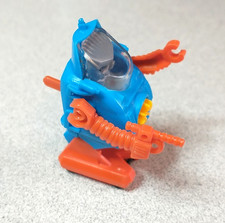 Bruder MINI ROBOT SPACE TOY Vintage West Germany 2.5" Rare Blue/Orange/Silver