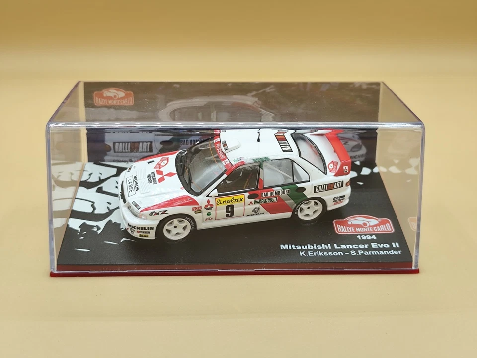 1/43 Mitsubishi Lancer EVO II #9 Rallye Monte Carlo 1994 Eriksson IXO Altaya - Photo 3/3