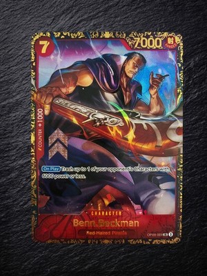 One Piece Benn Beckman OP09-009 Alt Art TCG English Custom/Fan-Art