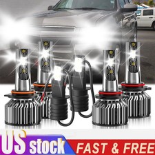 For Chevy Tahoe 1995-2000 Led Headlight Combo Fog Light Bulb Super Bright