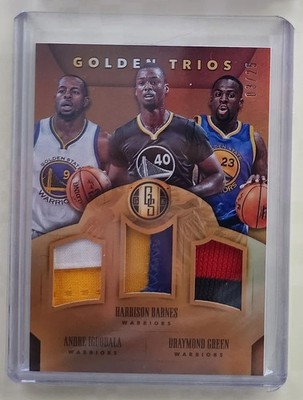 2015-16 Panini Gold Standard Triple Patch Barnes  Green  Iguodala /25