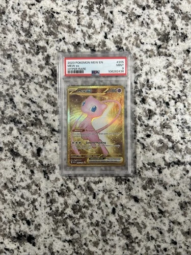 Pokemon 2023 Mew ex 205/165 Gold Hyper Rare Scarlet & Violet 151 PSA 9