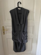 Stella McCartney Gray Silk Shirt Dress - Size 42 IT / 36 EUR