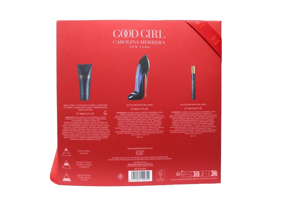 CAROLINA HERRERA GOOD GIRL 3 PIECE GIFT SET EAU DE PARFUM SPRAY 80 ML/2.7 FL.OZ. - Image 3 of 3