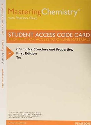 Mastering Chemistry with Pearson - Misc. Supplies, by Tro Nivaldo J. - New a