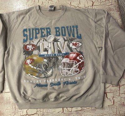 2020 Y2K Super Bowl LVIII Crewneck Sweatshirt Size XL