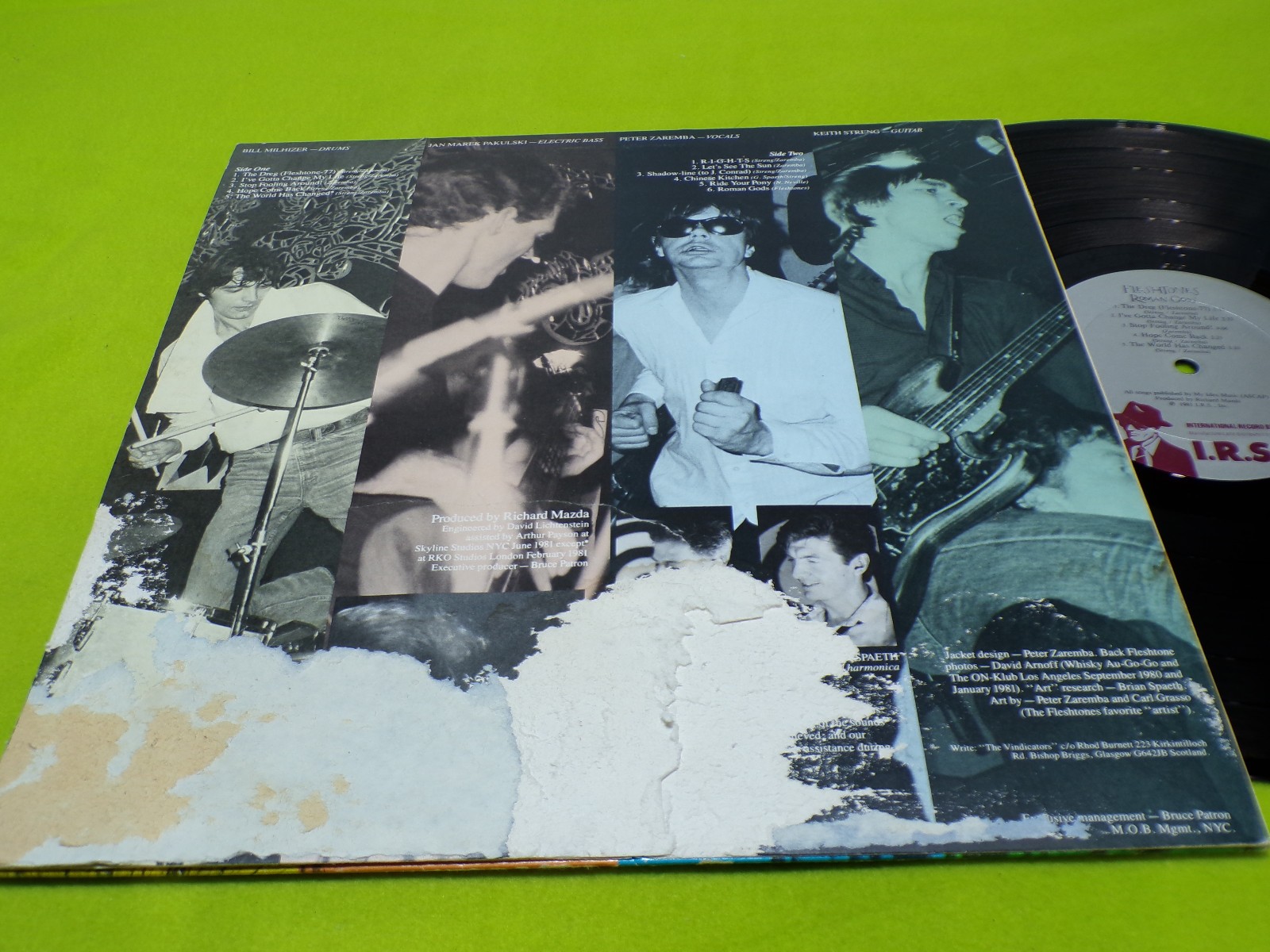 Fleshtones, Romas Gods Vinyl Record. Jacket is Poor, Vinyl is VG. DISCOUNTED