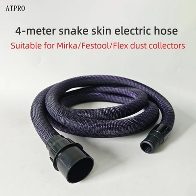 Dust collection hose Tube Anti-static 4M for FESTOOL MIRKA vacuum cleaner