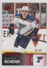 2019-20 Upper Deck Overtime Red Foil 66/99 Brayden Schenn #150 0o5t