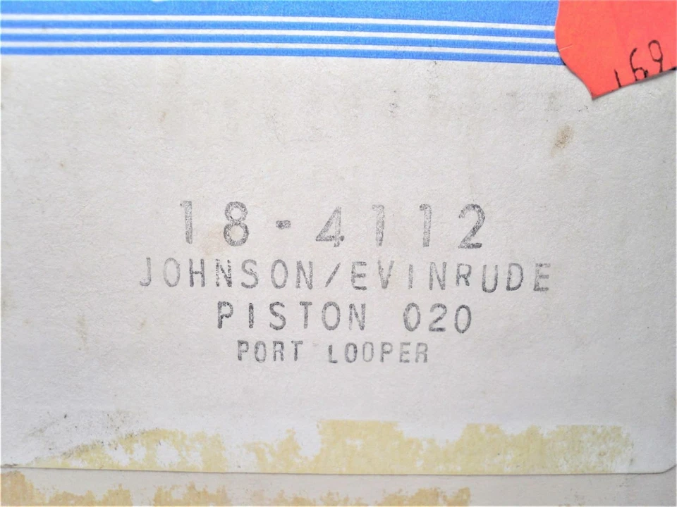 Sierra 18-4112 Johnson Evinrude OMC V4 V6 Small Bore Loopers Piston Kit *NEW* - Image 2 of 4