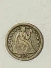 1857  Seated Liberty Silver Dime
